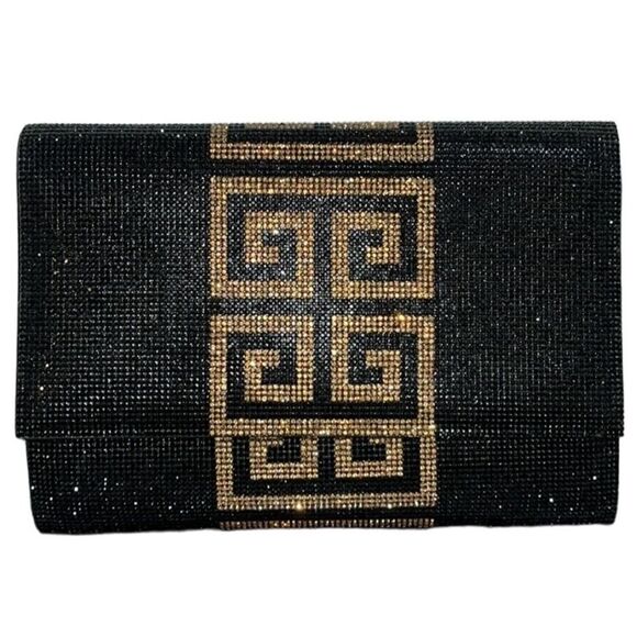Ashley Stewart Crystal Embellished Clutch - Picture 1 of 8